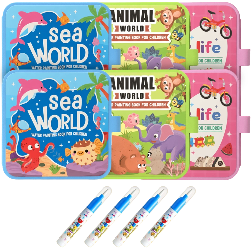 KidXpert™ Water Colouring Book