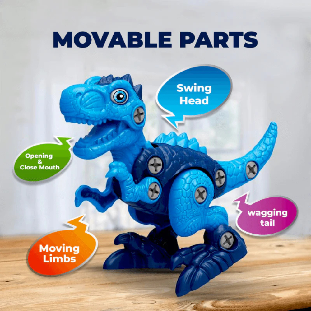 KidsXpert™ Dinosaur STEM Building Toy Set