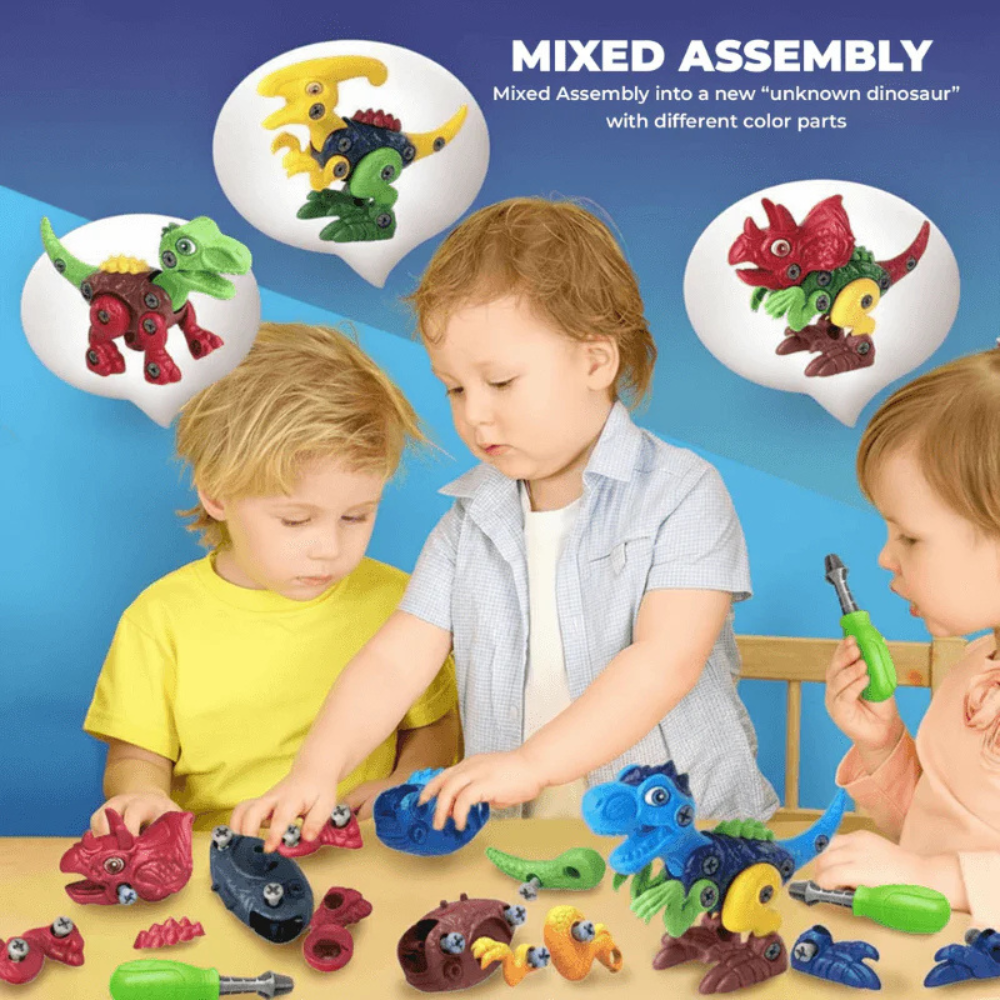 KidsXpert™ Dinosaur STEM Building Toy Set