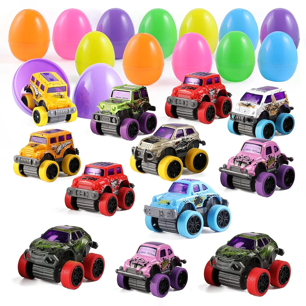 KidsXpert™ Easter Eggs with Monster Trucks