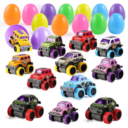 KidsXpert™ Easter Eggs with Monster Trucks