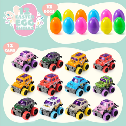 KidsXpert™ Easter Eggs with Monster Trucks