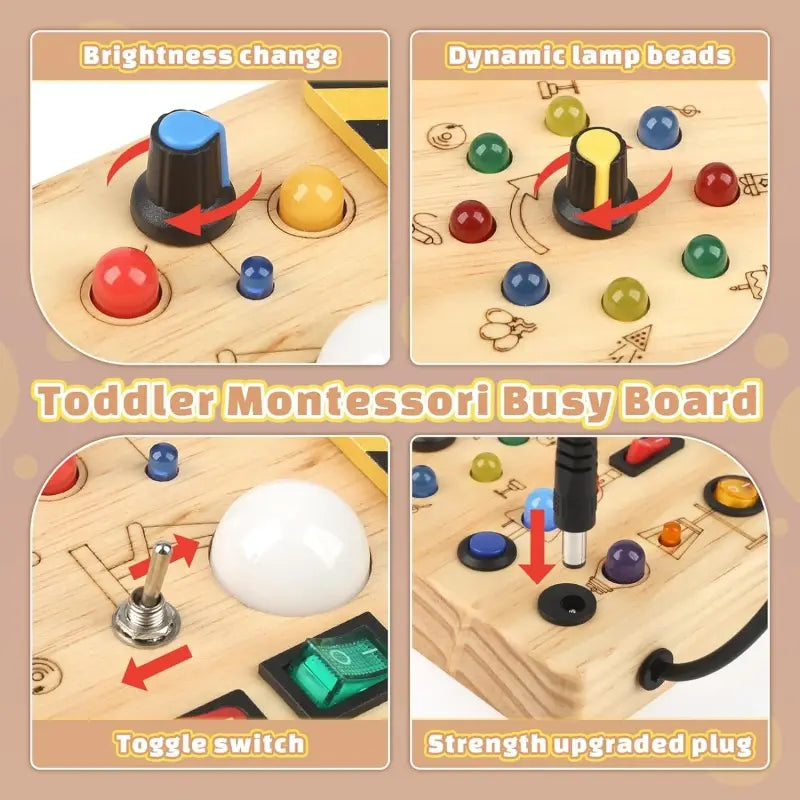 KidsXpert™ Montessori Busy Board