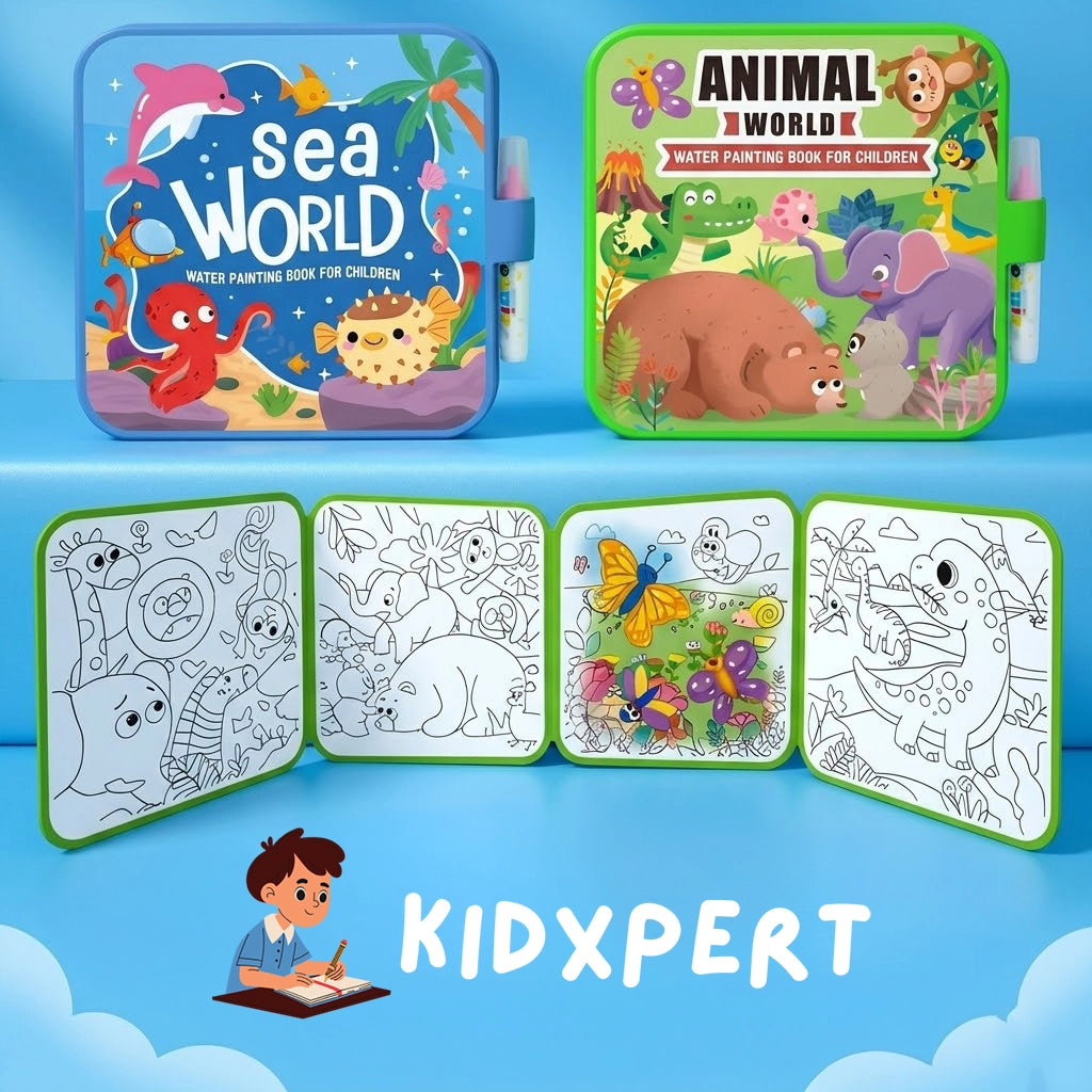 KidXpert™ Water Colouring Book