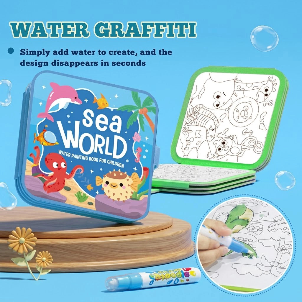 KidXpert™ Water Colouring Book