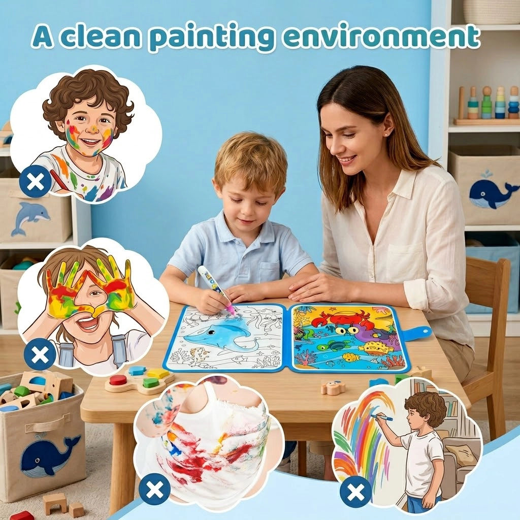 KidXpert™ Water Colouring Book